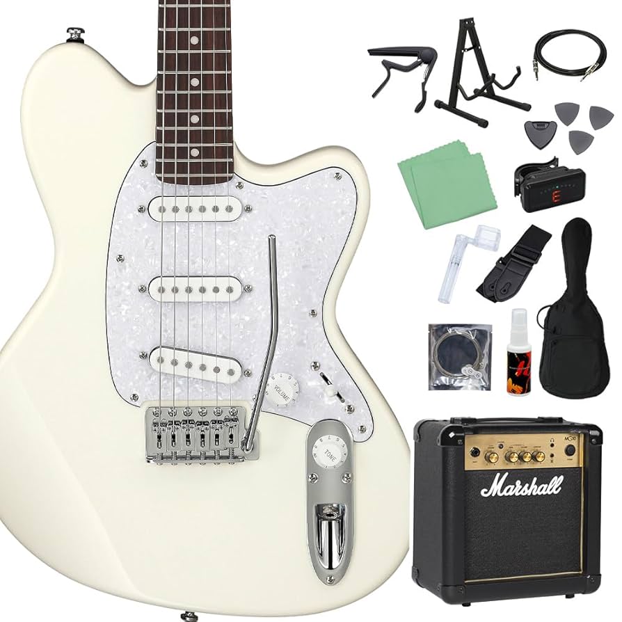 Amazon.co.jp: Ibanez ICHI00-VWH Electric Guitar Beginner Set
